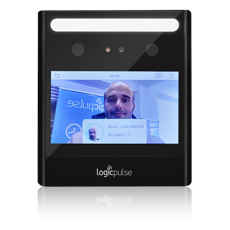 Terminal de assiduidade e/ou controlo de acesso multi-biométrico sem toque de alta velocidade, com reconhecimento facial, cartão RFID e PIN. 