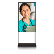 Ecrã Profissional S55P- Alta Luminosidade 16:9, FHD, 55"", 5000 Nits, no touch, Horizontal ou Vertical - Interior - C/ SO Android 12 APP Q.track, C/ Suporte de Chão