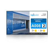 Ecrã Profissional D32P 16:9, FHD, no touch, Horizontal ou Vertical - Interior - C/ SO Android 9.0 APP Q.track + Suporte de Parede 