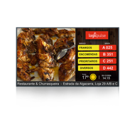 Ecrã Profissional D55P 16:9, 4K, no touch, Horizontal ou Vertical - Interior - C/ SO Android 9.0 APP Q.track + Suporte de Parede 