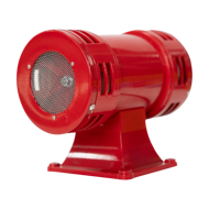 A Sirene R140D é uma sirene pneumática motorizada robusta, com motor de 400 W e proteção IP44. Esta sirene turbinada é a opção ideal para ambientes industriais e comerciais, proporcionando sinalizações claras e audíveis, otimizando a comunicação de horários para os colaboradores.