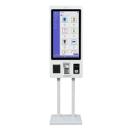 Quiosque de Pagamentos TP2 16:9, 2K, 32" Touch PCAP, PC core i5, ROM 128GB SSD, RAM 8GB , Windows 11 PRO. Impressora 80mm + NFC + QRcode + Terminal de Pagamento certificado NewNote. Fixação em parede.