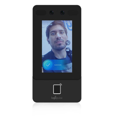 Terminal de Acessos Facial FH01 + Impressão Digital + RFID + QR - IP65 POE