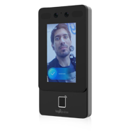 Terminal de Acessos Facial FH01 + Impressão Digital + RFID + QR - IP65 POE