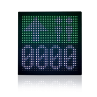 Painel LED Display RGB 2M P10 quadrado (cores) - Exterior Resolução: P10 – 32 x 32 pixel Área Visivel: 320 x 320 mm (L x A)