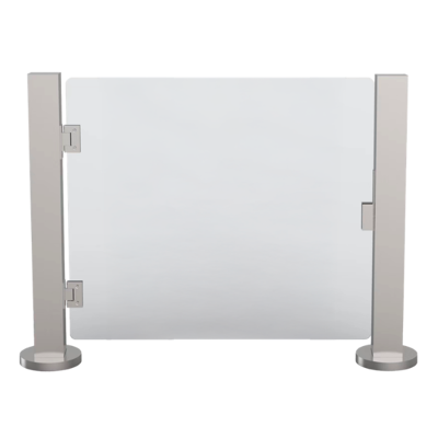 Porta / Barreira de acessos aço inox + porta acrílica BMR 900 (SUS304)  - passagem: 900 mm